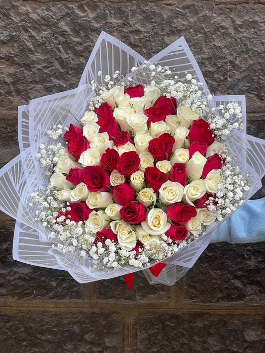 40 Hand Picked Roses flower set