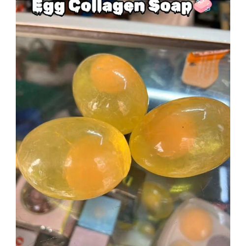 Organic 3 pcs of Egg Collagen Soap for Face and Body