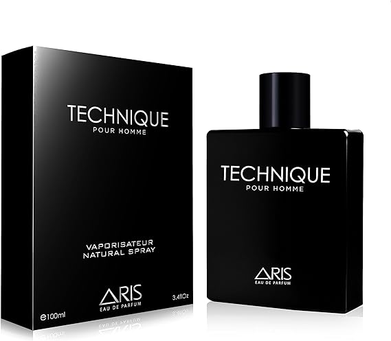 Technique by Aris: Eau de Parfum Spray | EDP Intense Men's Perfumes | Cologne for Men | Fresh Sandalwood Fragrance | Long-lasting Perfume for Men