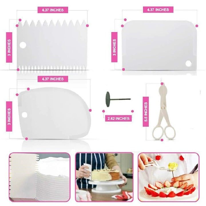 164 PCS Cake Decor Cake Kit Cake Decorating Stand Tools Kitchenware Bake Ware Kitchen Ware Kitchen Items Kitchen Tools