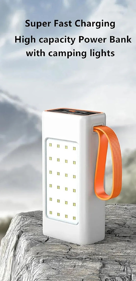 50000mAh super large capacity power Bank Camping light Power Bank Portable portable power Bank fast charge 22.5W compatible mobile phone brand
