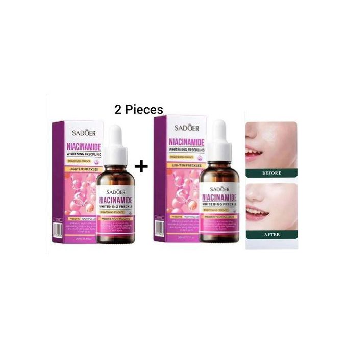 2 Pieces Niacinamide Face Brightening Essence, Whitening And Moisturizing Essence