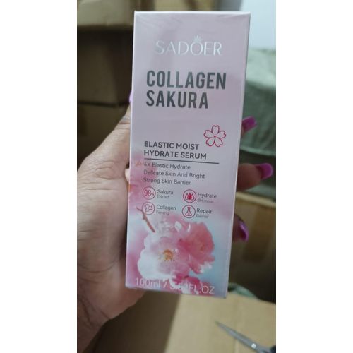 SADOER 3 in 1 COLLAGEN PACKAGE: Collagen Sakura Serum + Collagen Sakura Cleanser + Collagen Sakura Cream+ (FREE GIFT 2 pcs of Sheet Masks)