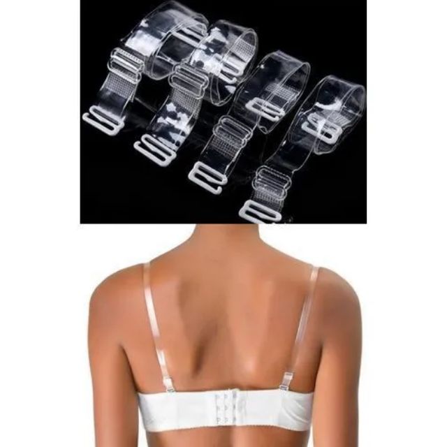 Adjustable Bra Straps Colourless Slim Silicon