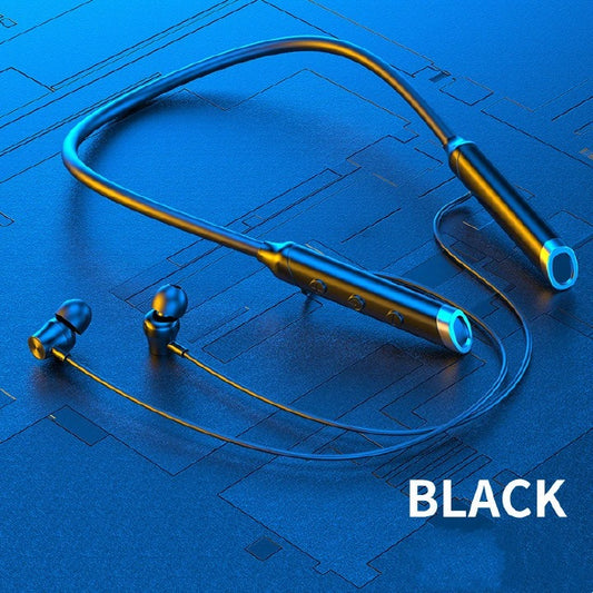 G03 Wireless Bluetooth Neck Band Earphones Earbuds Hanging Neck Sports Two Ears in-ear Neck Hanging Long Standby with Magnetic Voice Assistant