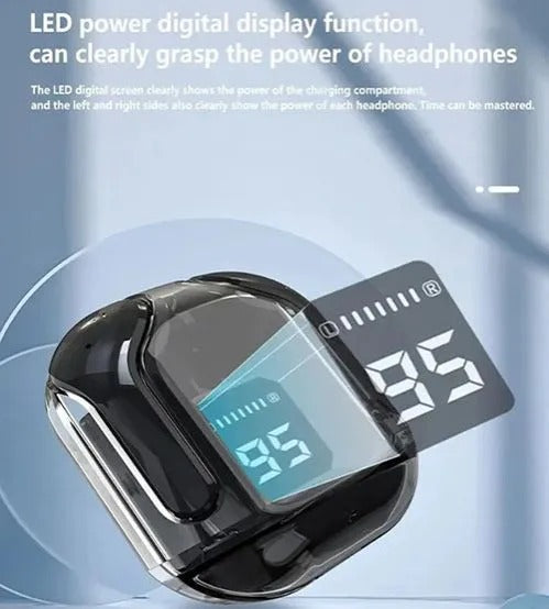 SZ31 Wireless BT5.3 Headset BT call TWS Headphones ENC Headphones LED Power Digital Display Stereo Sound Earphones for Sports