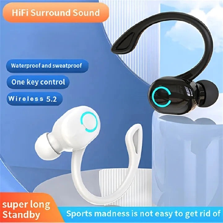 W6 Wireless Bluetooth Earphones Sports Running Headset Wireless Single Ear Headphones HiFi Stereo Noise Reduction Music Headset