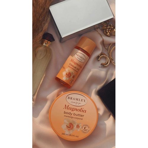 Bramley 2 in 1 Glowing Set: Magnolia body butter + Magnolia tissue oil