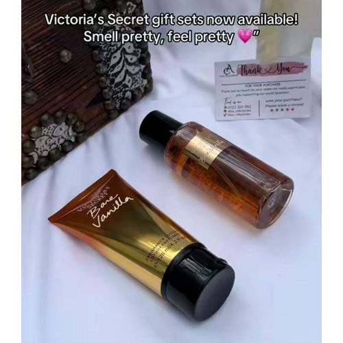 Victoria's Secret 2 in 1 Gift Set: Bare vanilla body mist + fragrance lotion
