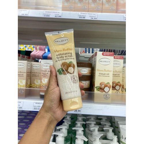 Bramley 3 in 1 SELFCARE SET: Shea butter exfoliating body scrub + Cocoa heaven body butter + Cocoa heaven tissue oil