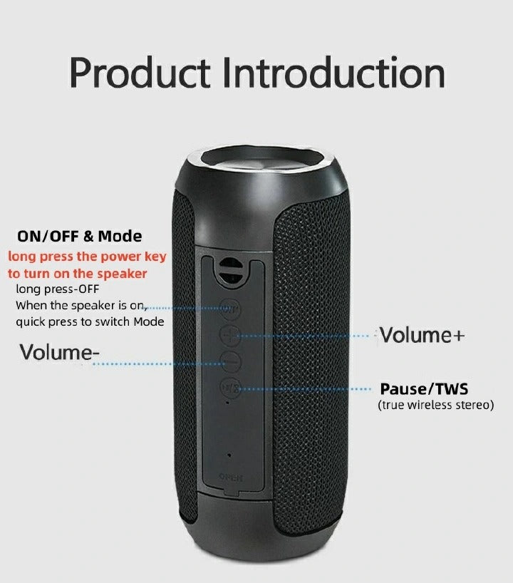 Speaker Bluetooth Speaker Portable Sound FM AUX Bar Wireless Stereo System with USB TF Card