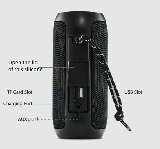 Speaker Bluetooth Speaker Portable Sound FM AUX Bar Wireless Stereo System with USB TF Card