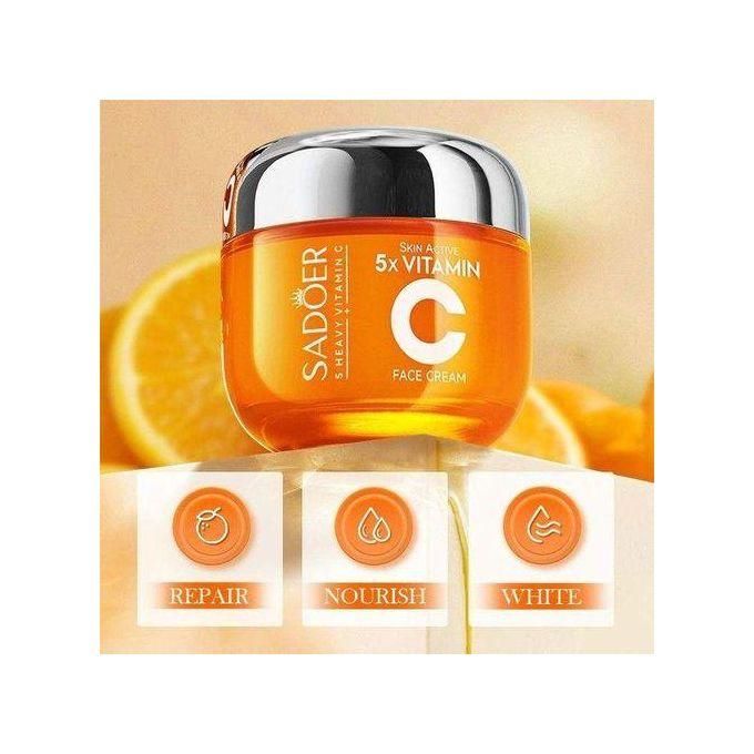 5 X Active Vitamin C Face Cream + Niacinamide Anti Wrinkle Skin Care Firming Moisturizing Whiten Brightening Face Creams Beauty Face Skin Care