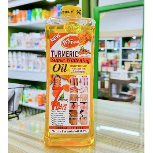 VEET GOLD Tumeric Super Whitening Body Oil - Body Repair / Anti Dark Spots/ Anti Aging