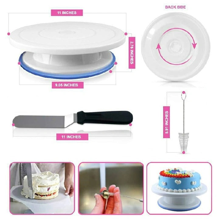 164 PCS Cake Decor Cake Kit Cake Decorating Stand Tools Kitchenware Bake Ware Kitchen Ware Kitchen Items Kitchen Tools