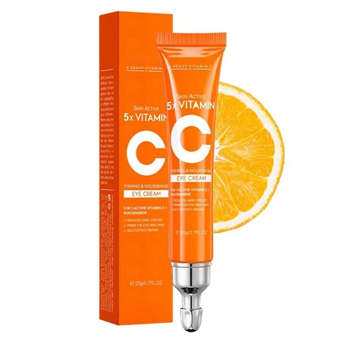 5X Vitamin C Eye Cream For Dark Circles, Under Eye Wrinkle Cream For Women, Under Eye-Serum Moisturizer Reduce Fine Lines,Dark Circles & Bags,...