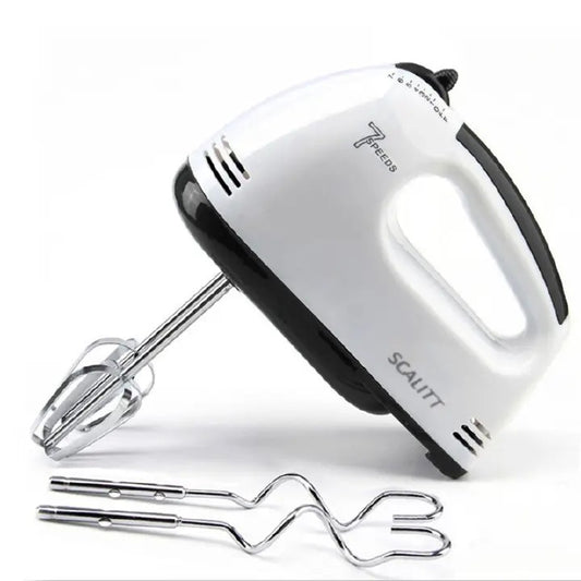Hand Mixer Whisk Egg Beater Food Stirrer Grinder Blender Kitchenware Kitchen Tools Utensils Cooking Machine Cookware White