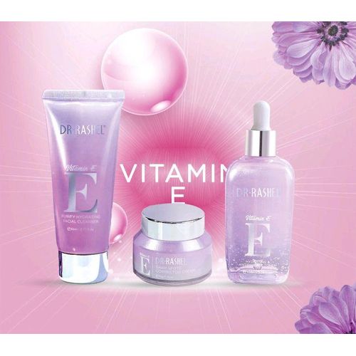 DR RASHEL Vitamin E Purify Hydrating Set of 3 Products: Cleanser + Cream + Serum