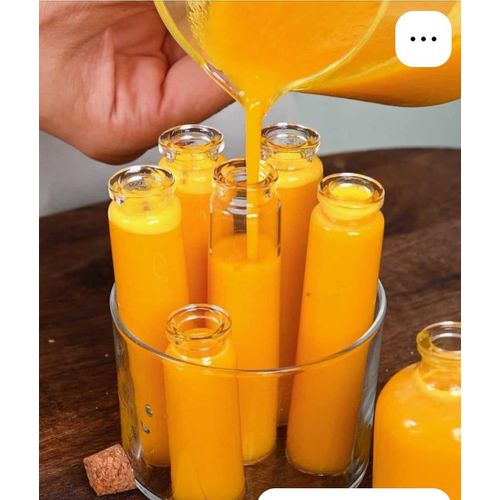 6 pcs set Ginger Tumeric Concotion Shots Glass Jars