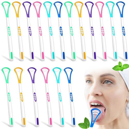 Fresh 3 Pcs: Tongue Cleaner - Effectively Brushes Away Odour Causing Bacteria For Fresher Breath