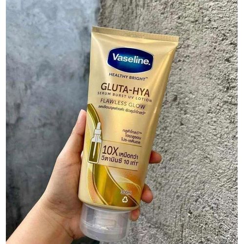 Vaseline Gluta-Hya Serum Burst UV Lotion Flawless Glow With Retinol Fights Dark Spots For Even Toned Skin
