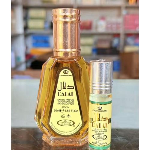 Al Rehab 3 In 1 Perfume Combo: Dalal Perfume + Oil + Ajwad Lattafa Deo Spray