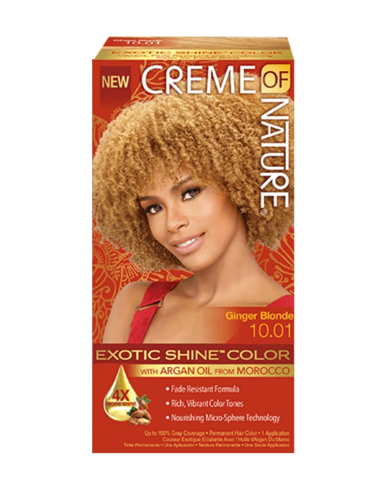 Creme of Nature Exotic Shine color with Argan Oil – Ginger Blonde (10.01)