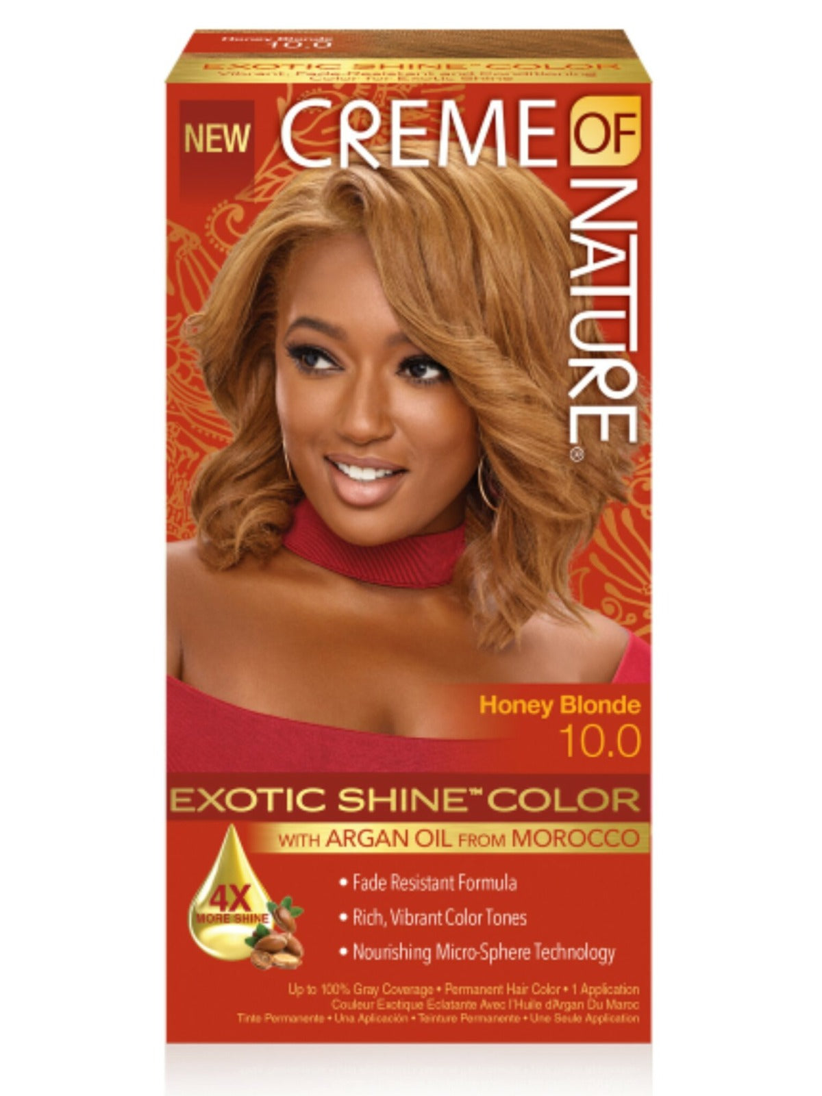 Creme of Nature Exotic Shine color with Argan Oil – Honey Blonde (10.0)