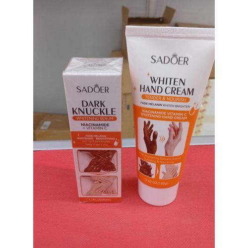 SADOER 2 in 1 SPECIAL OFFER!!!! Dark Knuckle Whitening Serum + Hand Cream With Niacinamide and Vitamin C