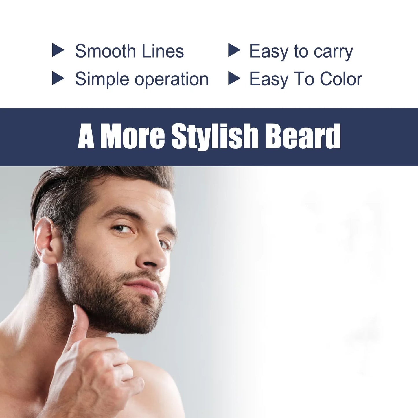 Beard Growth Essential Oil Strengthen Follicles Moisturizing Thicken Moustache Grooming Treatment Enhancing Beard Thicker Serum