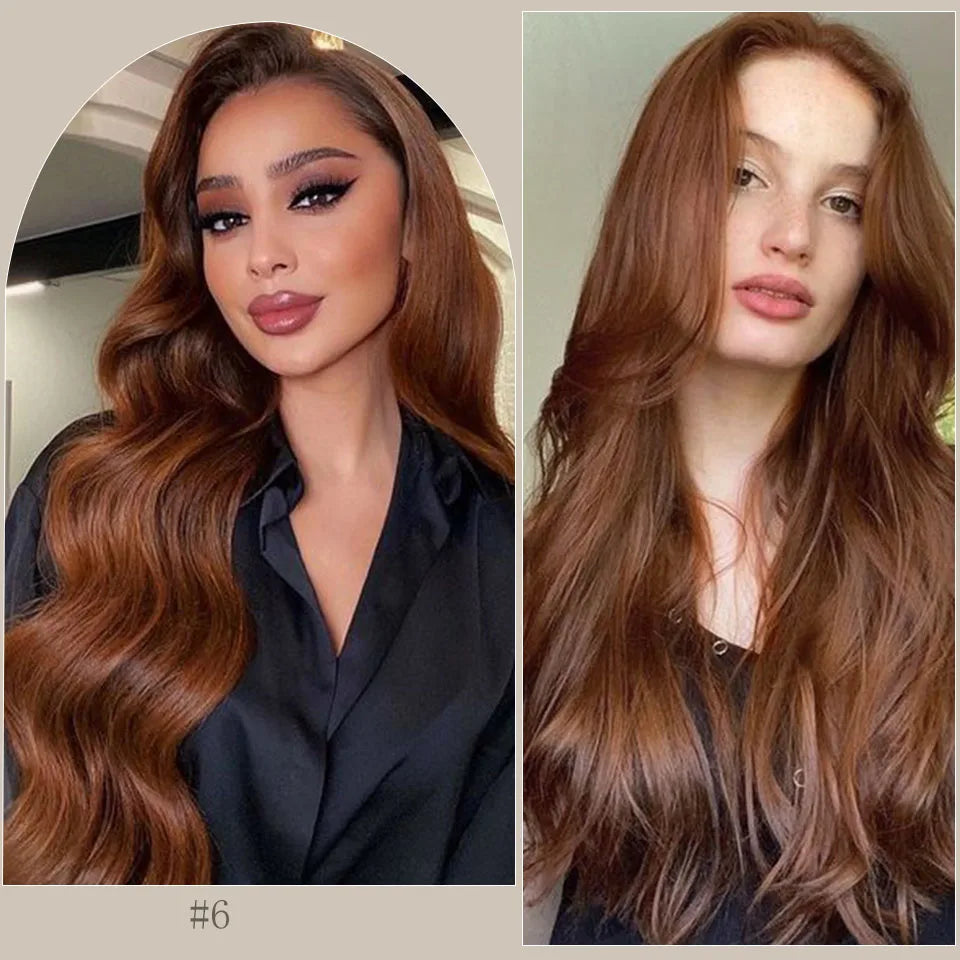 30inches 200grams Body Wave Hair Weave Bundles Ombre Brown M816 Gray 888# Synthetic Hair Extension High Temperature Soft Natural