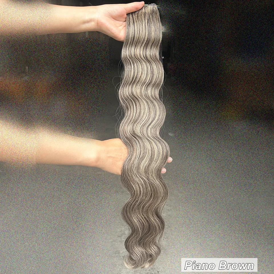 200g Body Wave Hair Weave Bundles Ombre Blond 613 Sliver White 60# 30Inches High Synthetic Heat Resistant Fiber Hair Extensions