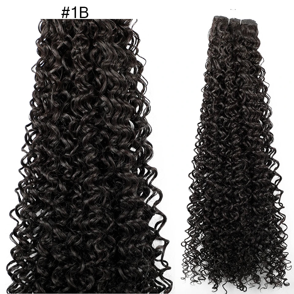 Magicae 30Inch Ombre T1B/30 Jerry Curly Synthetic Hair Extensions Heat Resistant Fiber Water Kinky Curly Human-Like Weave Bundle