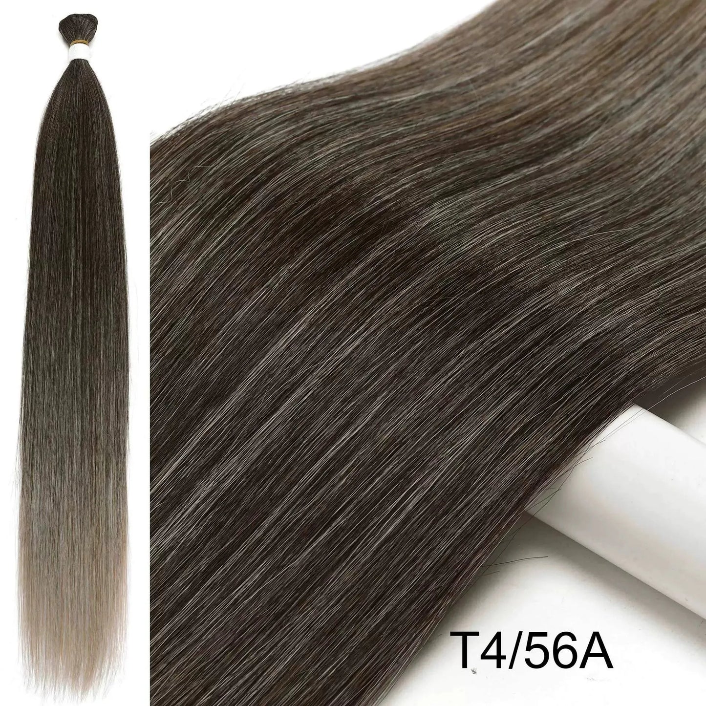 30inch Straight Hair Extensions Synthetic Smooth Ombre Hair Weaving 26 inches brown Synthetic Straight Hair Bundles Full To End