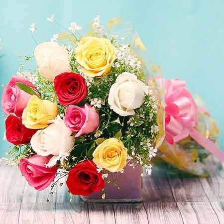 Beautifully Mixed Roses