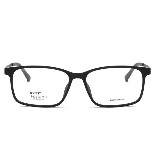 Optical Glasses 9829 Frame Men Ultralight Pure Titanium Glasses Frame Women Transparent Square Big Frame Prescription Glasses