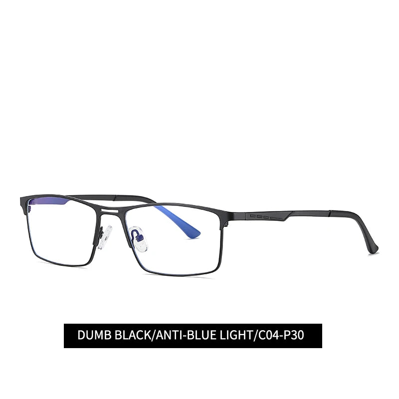 Reven Jate 5909 Full Rim Alloy Front Flexible Plastic TR-90 Temple Legs Optical Eyeglasses Frame for Men and Women Eyewear