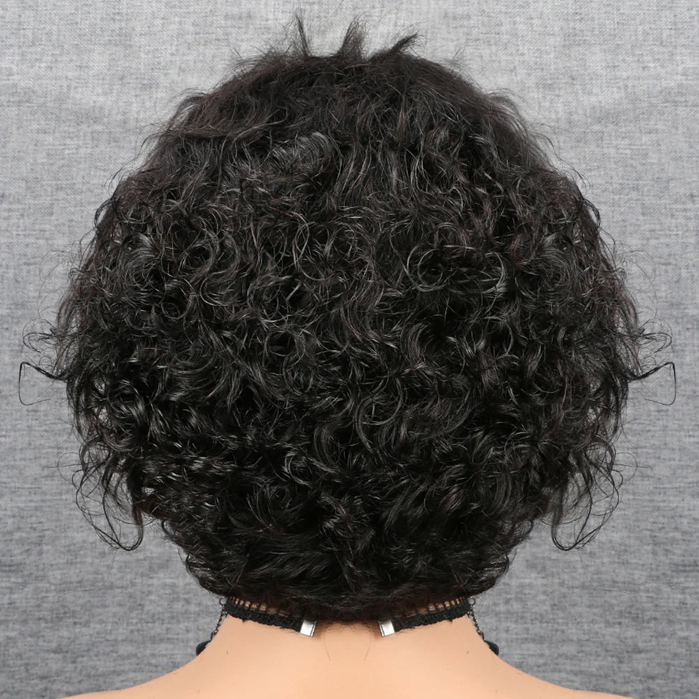 Pixie Cut Wig Human Hair Short Curly Lace Front Wigs Human Hair 13X4 Short Curly Bob Human Hair Wigs Short Wigs for Women