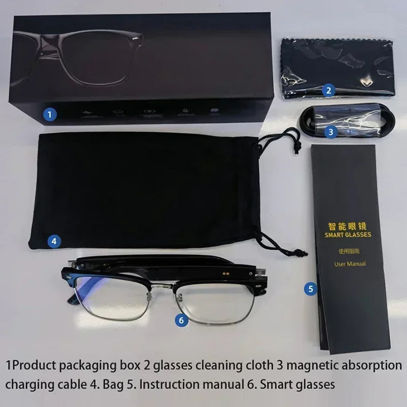 Camera, smart music, sunglasses, wireless Bluetooth earphones, HIFI audio earphones, driving glasses, hands-free calling