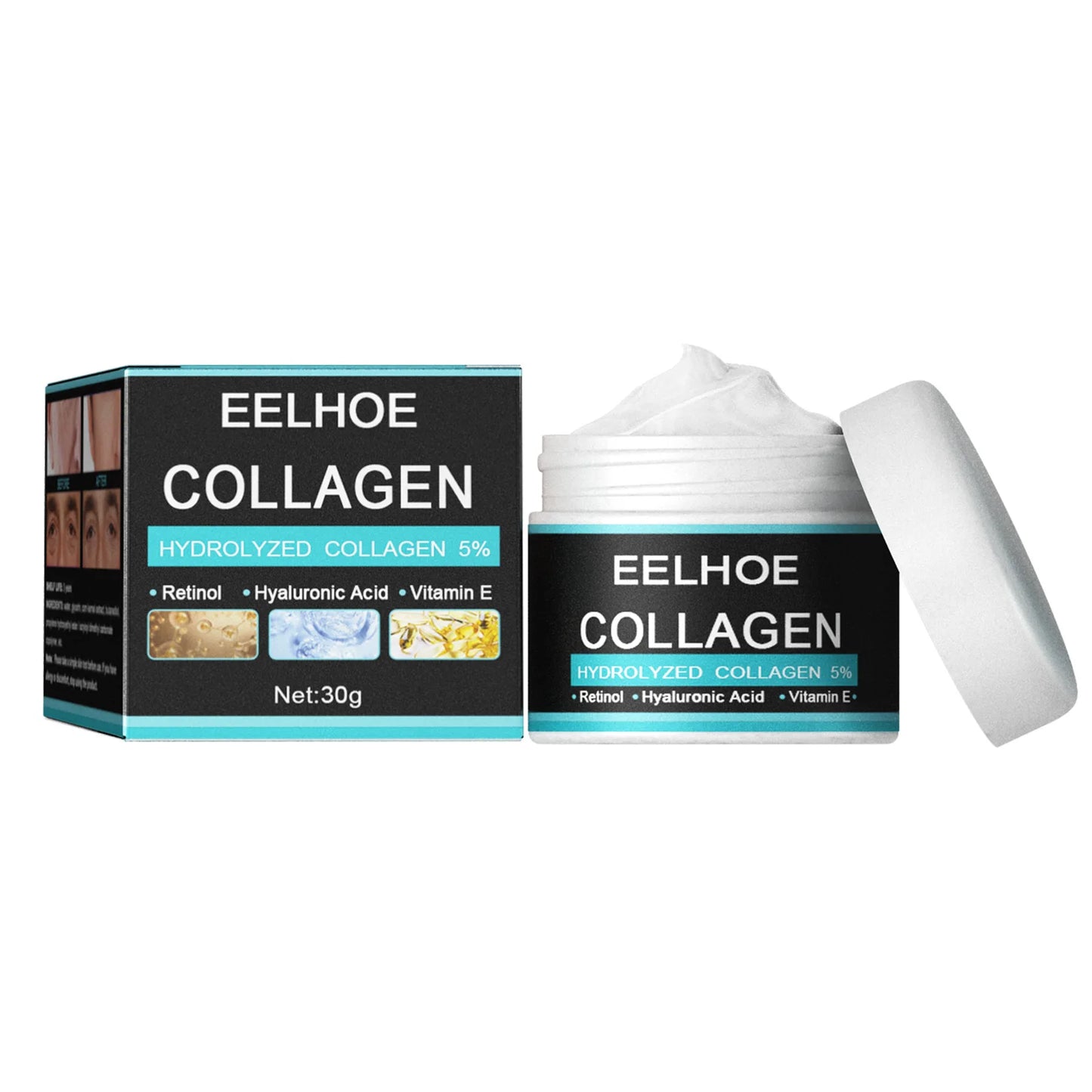 EELHOE Vitamin E Moisturizing Cream Man Improve Rough Dry Skin Tightening Nourishing Retinol Rejuvenate the Face Cream Man 50g