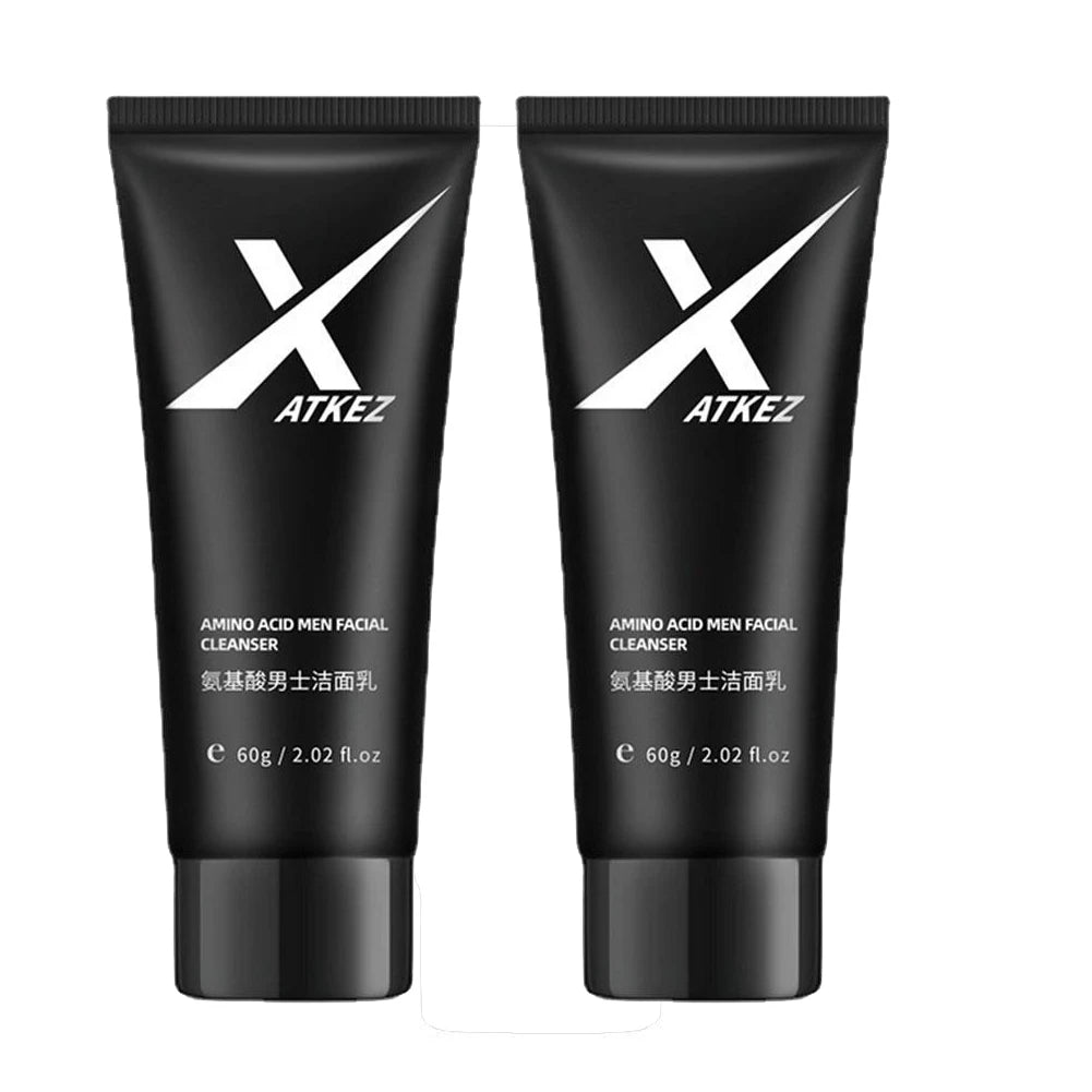 1/2PCS Amino Acid Face Wash For Men Oily Skin Gentle Foaming Facial Cleanser For Deep Cleansing Moisturizing Soothing Refreshing