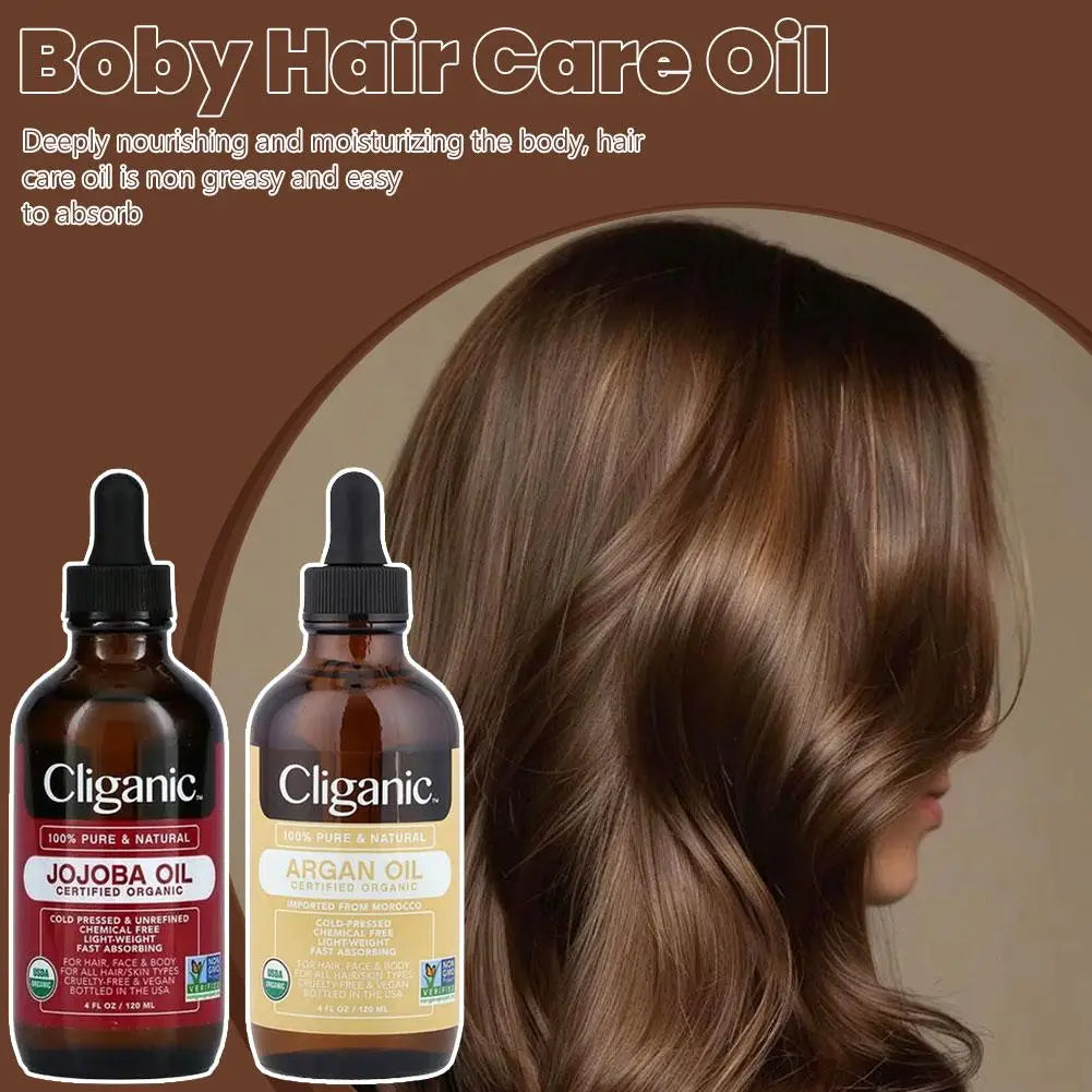 120ml Argan Oil Jojoba Oil Deep Moisturizing Body And Hair Care Oil Non-Greasy Body Oil Easily Absorbed Body Care Hair Care