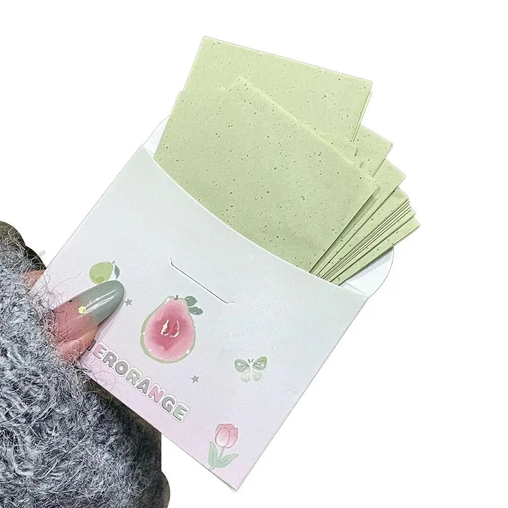 Summer Face Oil Blotting Paper Refreshing Oil Absorbing Sheets lasting Control Oil Papers Face Cleaning Makeup Tools