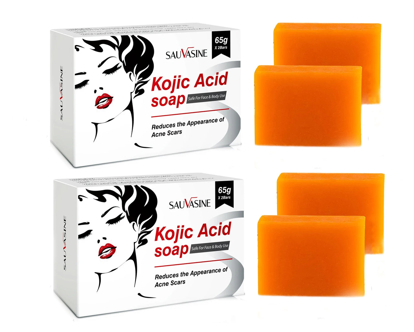 Handmade Kojic Acid Soap Natural Mild Non-irritating Brightening Skin Exfoliator Body Face Cleansing Blackheads Removal Soap