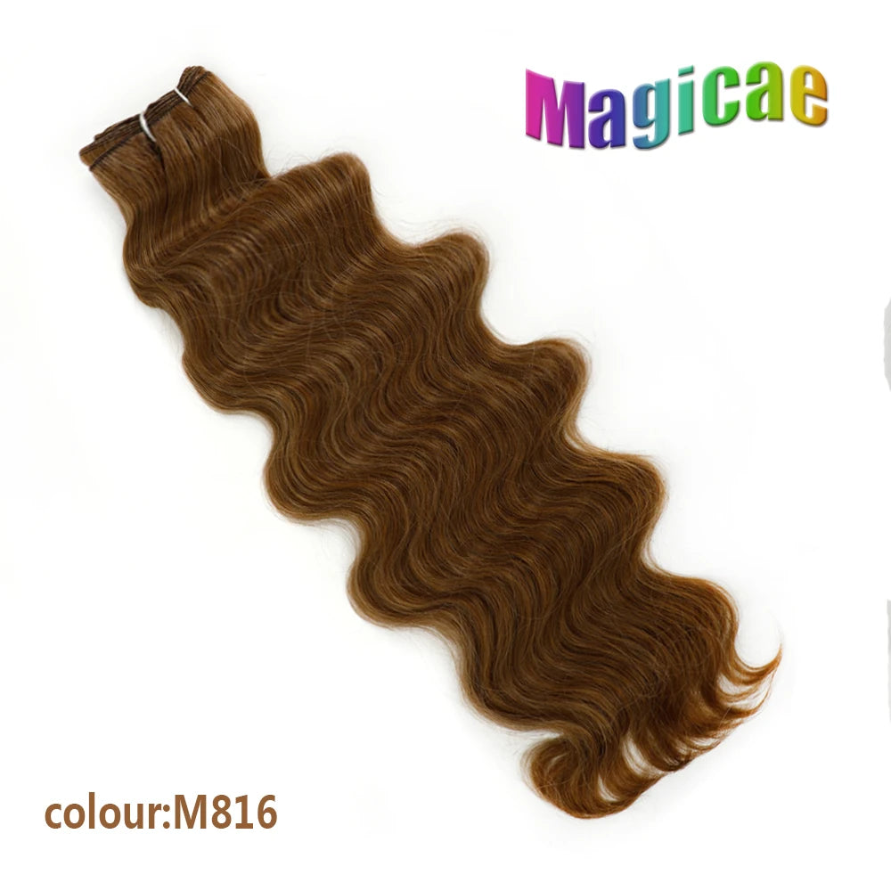 Magicae 30Inches Brown 12# M816# Sliver White Ombre Blond 613 Ombre 27# Body Wave High Temperature Synthetic Hair Extensions