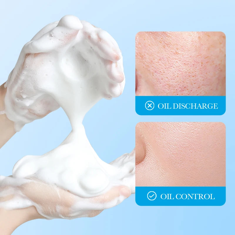 SADOER Goat Milk Essential Oil Soap Face Wash Foam Facial Cleanser Whitening Moisturizing Anti Acne Body Bathing Facial Soap