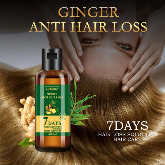 35ml Natural Ginger Hair Care Essential Oil 7 Day Improves Scalp Environment Hair Loss Treatment Hair Growth Care Essence Oil