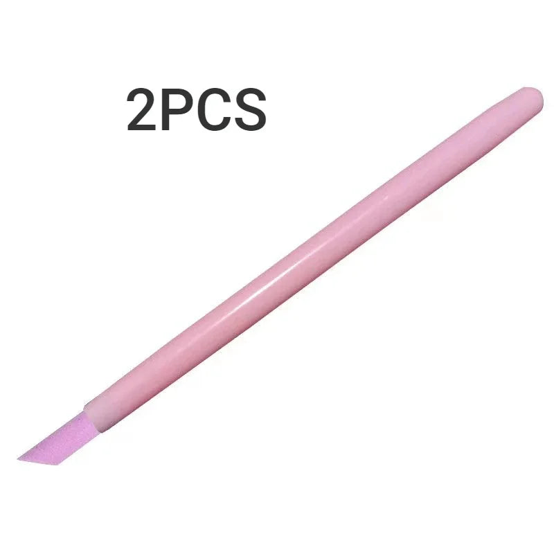 Quartz Nail Skin Grinding Pen Cuticle Remover Trimmer Dead Skin Remover Nail Polish Pen Manicure Stick Nail Files Manicure Tools