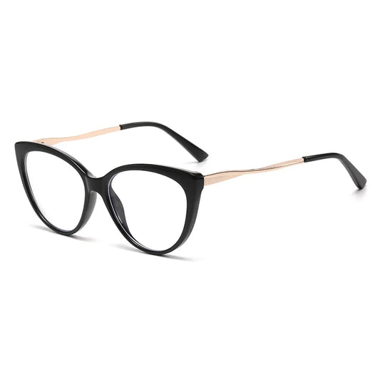 Cat Eye Shape Eyeglass Frames TR90 Material Blue Light Blocking Women's Frame Glasses Vintage Retro Style Eyeglasses