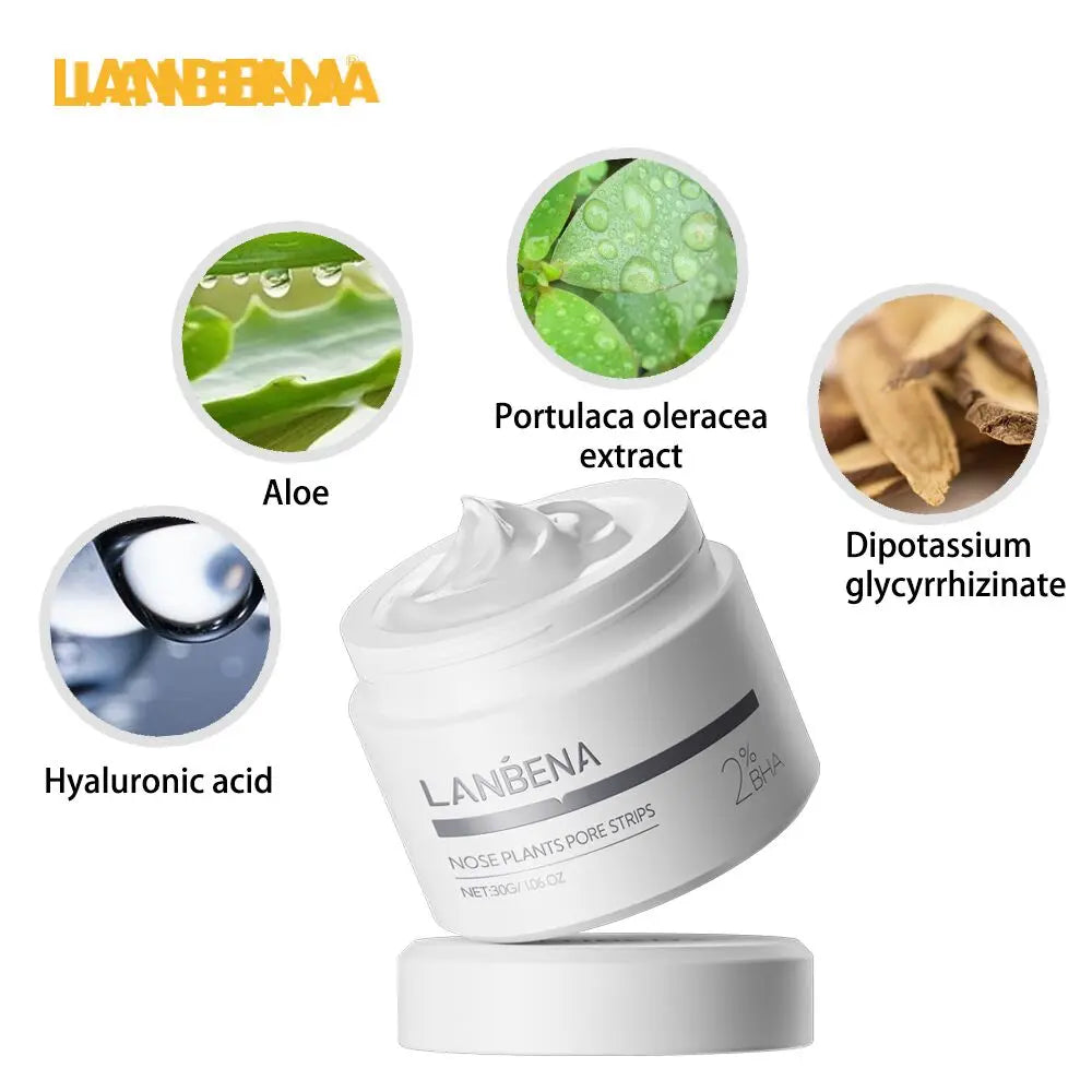 LANBENA New Style Blackhead Remover Nose Mask Pore Strip Black Mask Peeling Black Deep Cleansing Skin Care Beauty Health